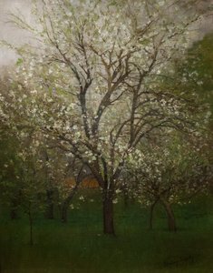 Blossoming Spring by Laszlo Mednyanszky